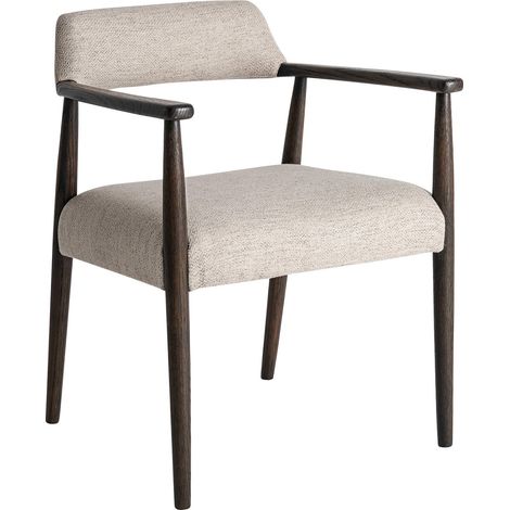 Chaise contemporaine en bois de frêne noir finition marbrée - Noir marbré bois de frêne (1/5)