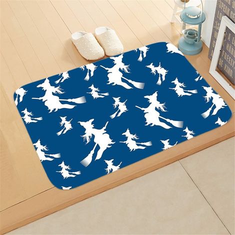 Tapis De Porte Halloween - 40 X 60 Cm - Polyester - Antidérapant PVC - Pour Entrée Extérieure Intérieure - 1 Pièce (1/5)