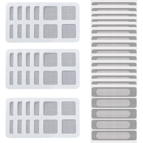 Kit de réparation pour fenêtre (30 pcs), réparation de moustiquaires, écrans et cloisons sèches, pratique pour la maison et le jardin