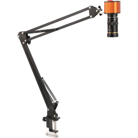 Caméra microscope USB 24 MP HD, enregistreur vidéo numérique industriel avec objectif zoom à iris manuel, prise secteur 100-240 V. (1/5)