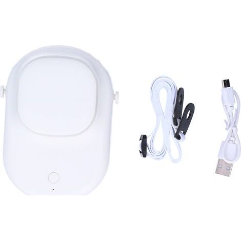 Ventilateur de Poche Silencieux Portable pour Maison, Bureau et Extérieur - Blanc (1/5)