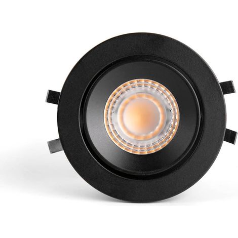 KIVI Verstellbares Einbaulicht schwarz 7W 2700K 36° IP44
