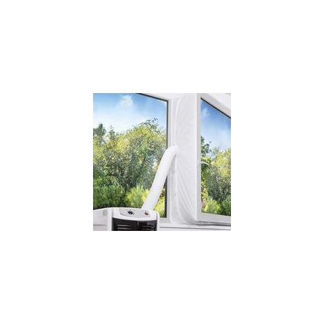 Universelle 300-cm-Fensterdichtung für mobile Klimageräte – Wasserdichtes Nylon – Einfache Montage mit Reißverschluss und Klettverschluss (1/5)