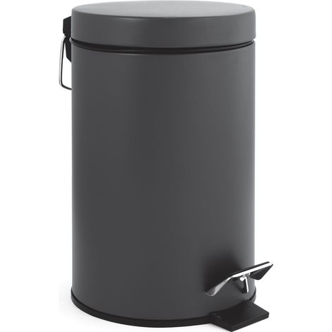GELCO - Poubelle salle de bain 3l lady carbone