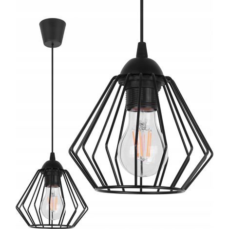 LÁMPARA DE TECHO COLGANTE DIAMOND LOFT EDISON LED (1/5)
