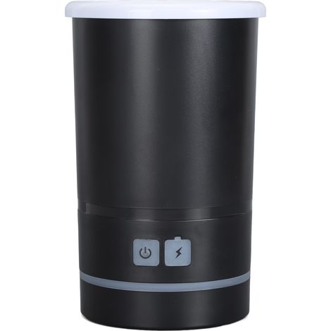 Nettoyeur de pattes pour chiens et chats, rechargeable par USB, automatique, à poils souples, portable, noir et blanc, diamètre du trou en M : 3 cm / 1,2 po (1/5)