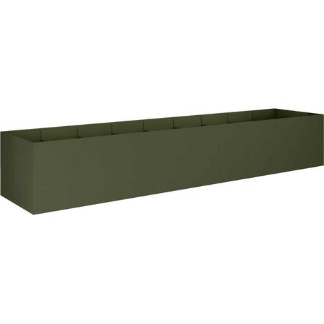 Cache-pot de jardin Vert olive 360 x 80 x 60 cm vidaXL (1/5)