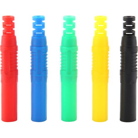 P3013 Paquete de 10 conectores banana de cobre niquelado de 4 mm para auto-soldadura (1/5)
