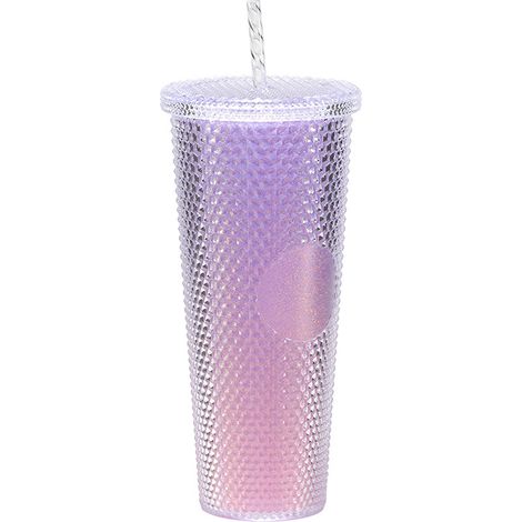 Gobelet à paille en plastique double couche, grande capacité, à motif durian et dégradé de couleurs, très populaire. (1/4)
