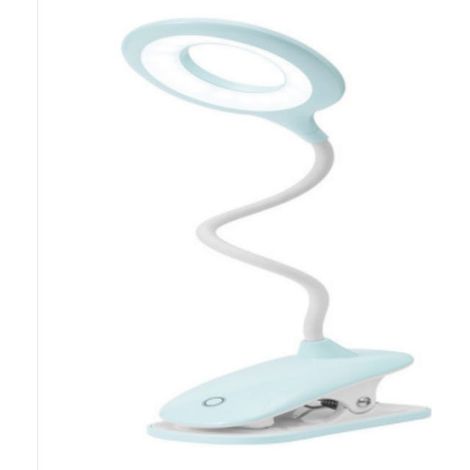 Lampe de lecture lampes LED Clips Lampe de Bureau pour enfant avec Cou Flexible USB rechargeable liseuses étudier le travail (1/5)