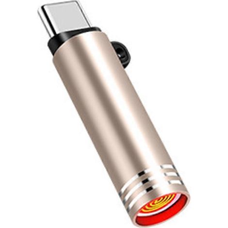 Briquet miniature USB-C, allumage par soufflage sans flamme à filament de tungstène, outil de sécurité pour les voyages