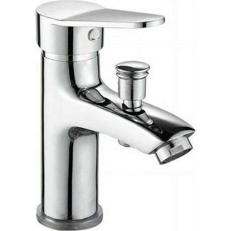 Mitigeur bain/douche monotrou chromé, monocommande. Design moderne et fonctionnel pour salle de bain. (1/5)