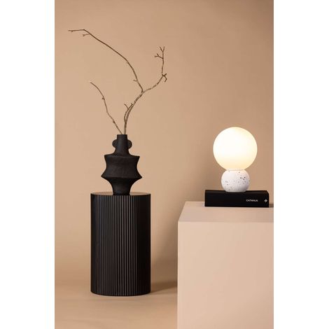 Metz éclairage lampe de table 20x20x29cm blanc.