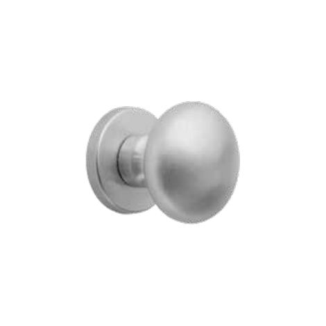 Pomo Pomolo Per Porta Blindata Portone Colore Cromo Satinato Mod Salerno (1/2)