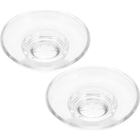 2 porte-savons auto-drainants verre transparent pour douche (1/5)