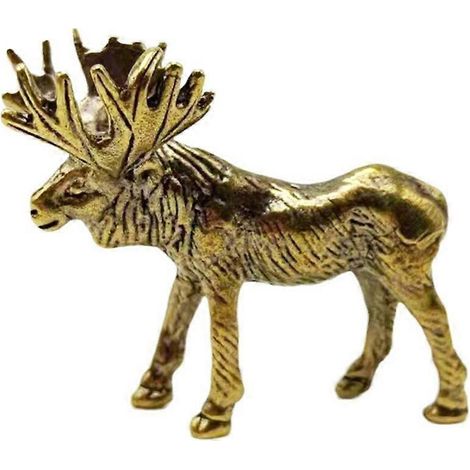 Voici une proposition de titre en français (moins de 190 caractères) :
Statue cerf en laiton vieilli vintage, sculpture détaillée pour collectionneurs et décoration intérieure (1/4)