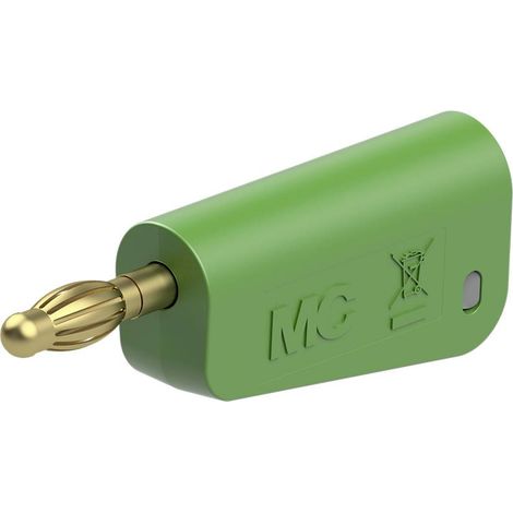 Stäubli LQ-4A-39 Fiche mâle de laboratoire mâle Ø de la broche: 4 mm vert 1 pc(s) D662322 (1/3)