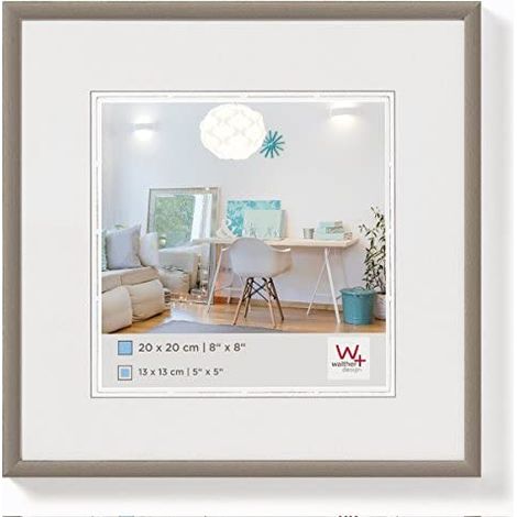 Walther Design KV330W New Lifestyle, Marco di Plástico, 30 x 30 cm, Blanco, Pack de 1
