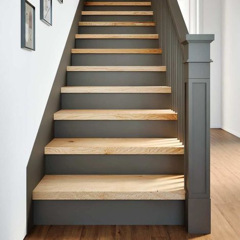 vidaXL Gradini 2 pz 70x30x2 cm in Rovere Massello Non Trattato