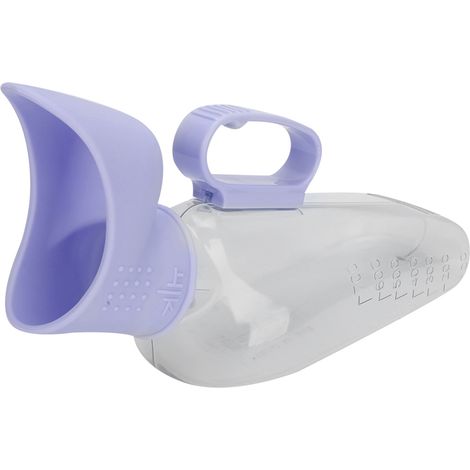 Récipient de collecte d'urine féminine de 700 ml, entonnoir urinaire anti-déversement pour femmes (1/5)