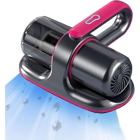 Aspirateur de matelas 13 kPa, aspirateur de lit avec lumière UV, filtre HEPA portatif, puissance haute fréquence (rouge) (1/4)