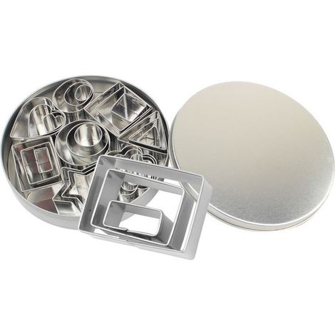 Emporte-pièce - Acier Inoxydable - Pour Pâte À Biscuits Fondant Brownies Pain - Set de 3D - 1 Lot (1/5)