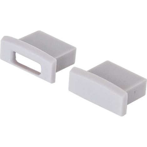 EVN Lichttechnik Kunststoff-Endkappen f.APFLAT1AM200 2St. Flat1PAK-Set