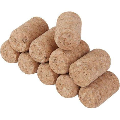 Lot de 10 bouchons liège, 19x30 mm, pour bouteille et carafe