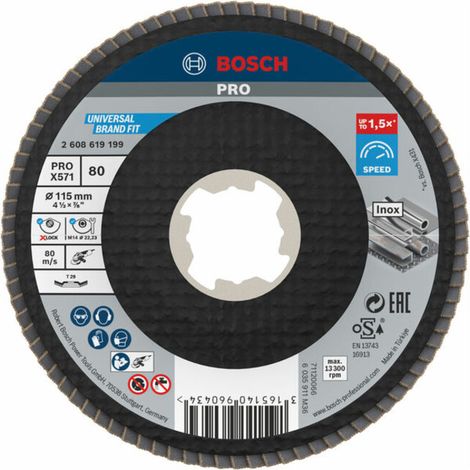 DISQUE À SURFACER À LAMELLES BOSCH ACCESSORIES 2608619199 Ø 115 CM 1 PC(S)