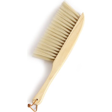 Handbürste/Staubbesen mit weichen Borsten und Holzgriff für Auto, Bett, Sofa, Garten / Langer PP-Holzbesen (1/3)