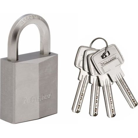 Master Lock 1145PEURD Marine Vorhängeschloss mit Schlüssel, Grau, 7,1 x 4 x 2,1 cm (1/3)