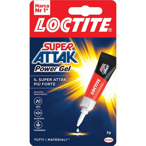 SUPER ATTAK 'POWER GEL' gr.3- 24 pezzi  - LOCTITE