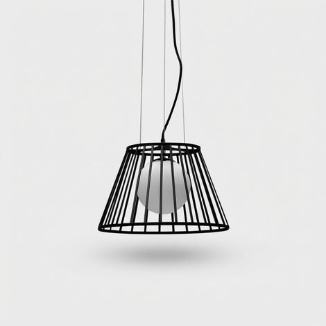 Moderne Design-Pendelleuchte aus Metall und Glas Jail (1/5)