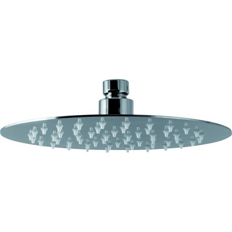 Vema Ultraslim Round Shower Head 200mm Diameter - Chrome (1/2)