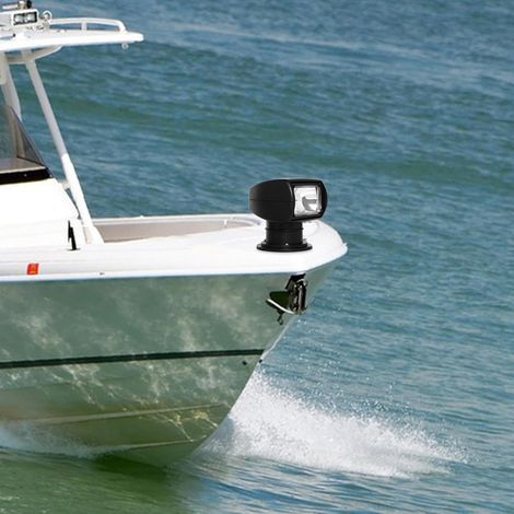 Marine-projektor, 12 V, 100 W, Suchscheinwerfer Für Boot, Projektor, Ferngesteuert, Halogenlampe, Autoprojektor, Wasserdicht, Für Boot