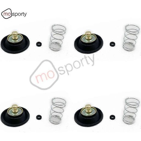 Kit de réparation de membrane de soupape de coupure d'air de carburateur compatible avec Honda CB250N, CB250T, CB400A, CB400F, CB400N, CB400T, CM400T, CX500 et CX 500 ENSEMBLE DE 4 (1/3)