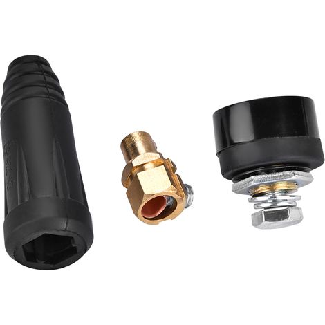 1 connecteur rapide de câble de soudage noir de style européen DKJ35-50, adaptateur à fixation rapide (1/5)