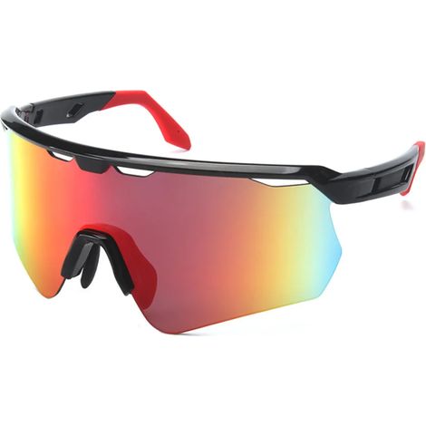 Occhiali da ciclismo antivento, adatti sia per mountain bike che per bici da strada: occhiali da sole polarizzati con protezione UV, ideali per il ciclismo all'aperto, sia per uomo che per donna.