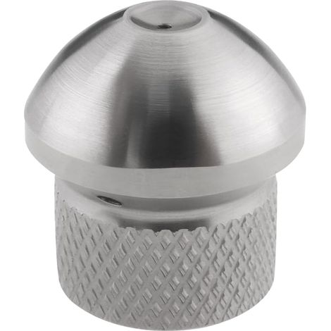 Buse de Nettoyage de Tuyaux en Acier Inoxydable 1/8" 4 Trous Buse pour Le Nettoyage des Tuyaux d'évacuation éviers Douches Argent (1/5)