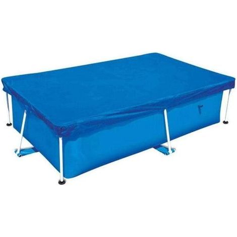 Poolabdeckung, rechteckig, UV-beständig, staubdicht, Poolprodukte, blau – 220 x 150 cm (1/4)