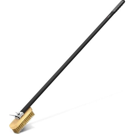 Pizza Oven Cleaning Brush with Scraper Copper Brush, Brass Bristle Pizza Brush Cleaning Brush for Household Grill Removable Handle, Length 79/118 cm