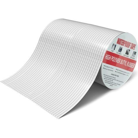 20cm X 5m Ruban Adhesif Etanche, Butyle En Aluminium Bande D'étanchéité, Bande Etancheite Autocollante, Bande Etancheite Toiture (1/5)
