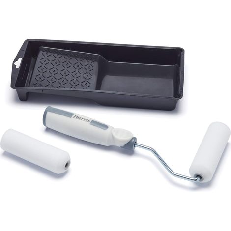 Harris Seriously Good - Set di mini rulli per la lavorazione del legno, 10,2 cm, il kit include: vassoio, telaio a rullo, 2 manicotti lucidi per rullo da 10,2 cm (1/5)
