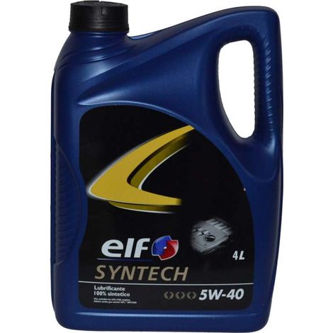 Elf Olio Motore Syntech 5W40 4L - Lubrificante per Benzina e Diesel