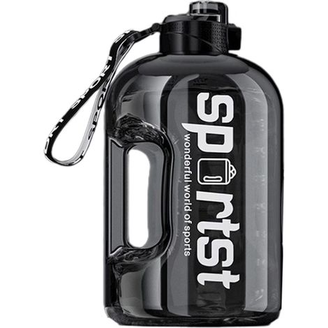 Bouteille À Eau - 4 L - Embouchure Large - Sans BPA - Avec Poignée - Pour Gym, Randonnée, Sport En Plein Air Et Maison (1/5)