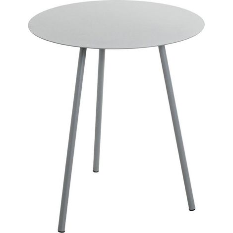 Table d'Appoint en Métal "Shelton" 45cm Gris