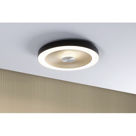 Paulmann 71180 Volea LED-Deckenleuchte LED   4 W, 18.5 W Schwarz, Gold