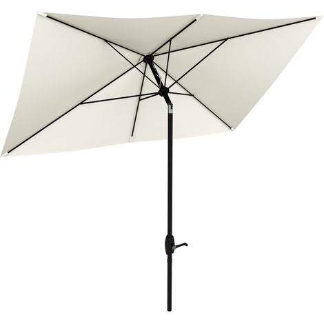 Parasol Onofrio Inclinable Jardin Terrasse Piscine Anti-UV 50+ Crème (1/5)
