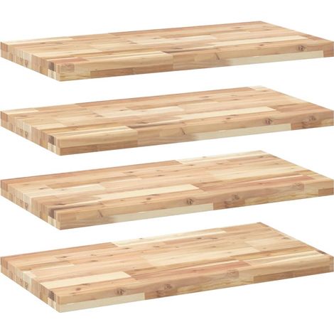 Maison Exclusive - Schweberegale 4 Stk. 60x40x4 cm Massivholz Aka