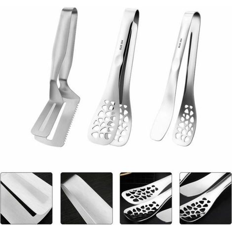 royaluxe - 1 ensemble d'outils de barbecue de pince à nourriture en acier inoxydable Pratique et pratique (1/4)